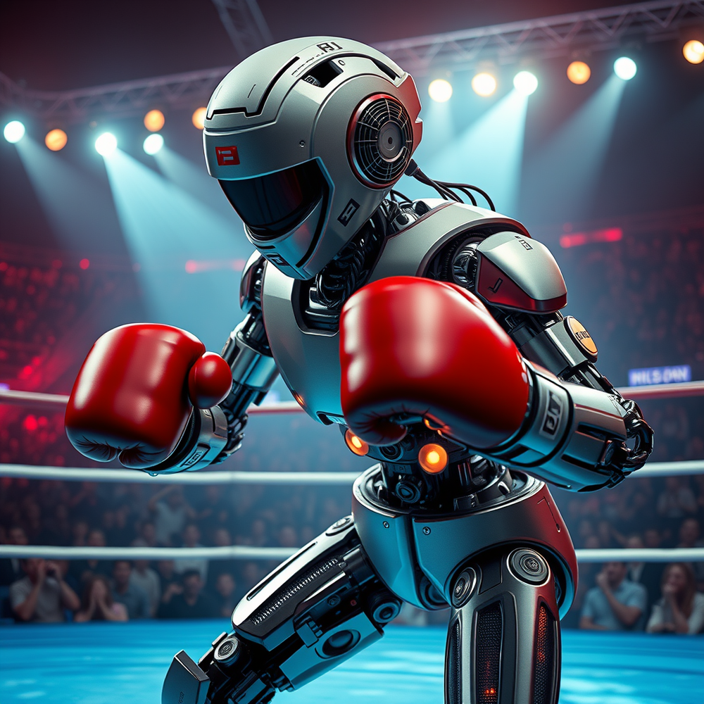create boxing robot image generation website