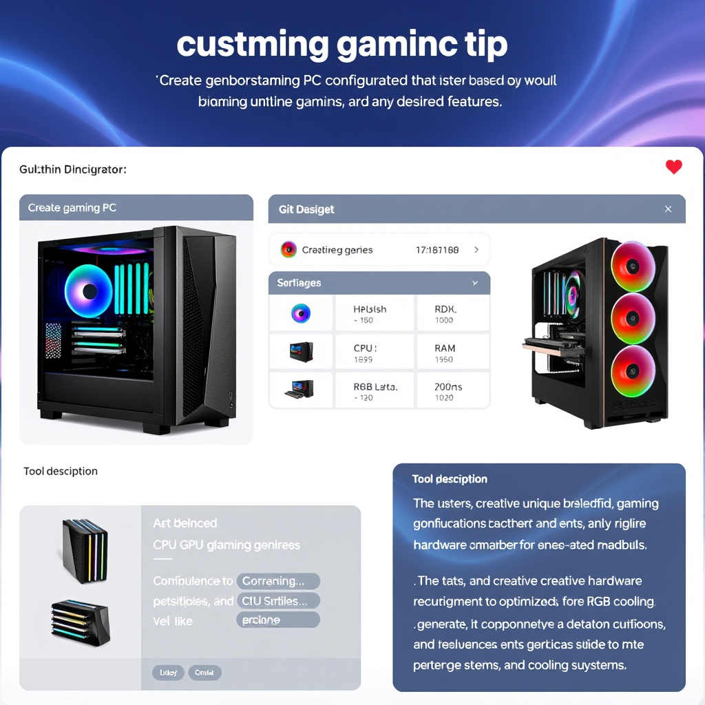 Pc Creaton Create custom gaming pc odea gen - Free AI Tool | TAAFT