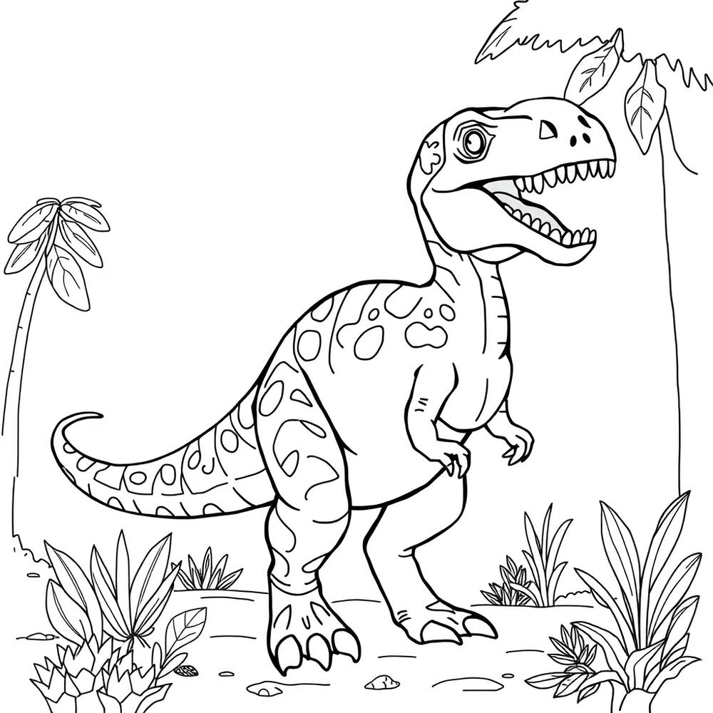 create dinosaur coloring book website