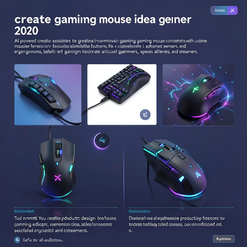 create gaming mouse idea gener 2020 website