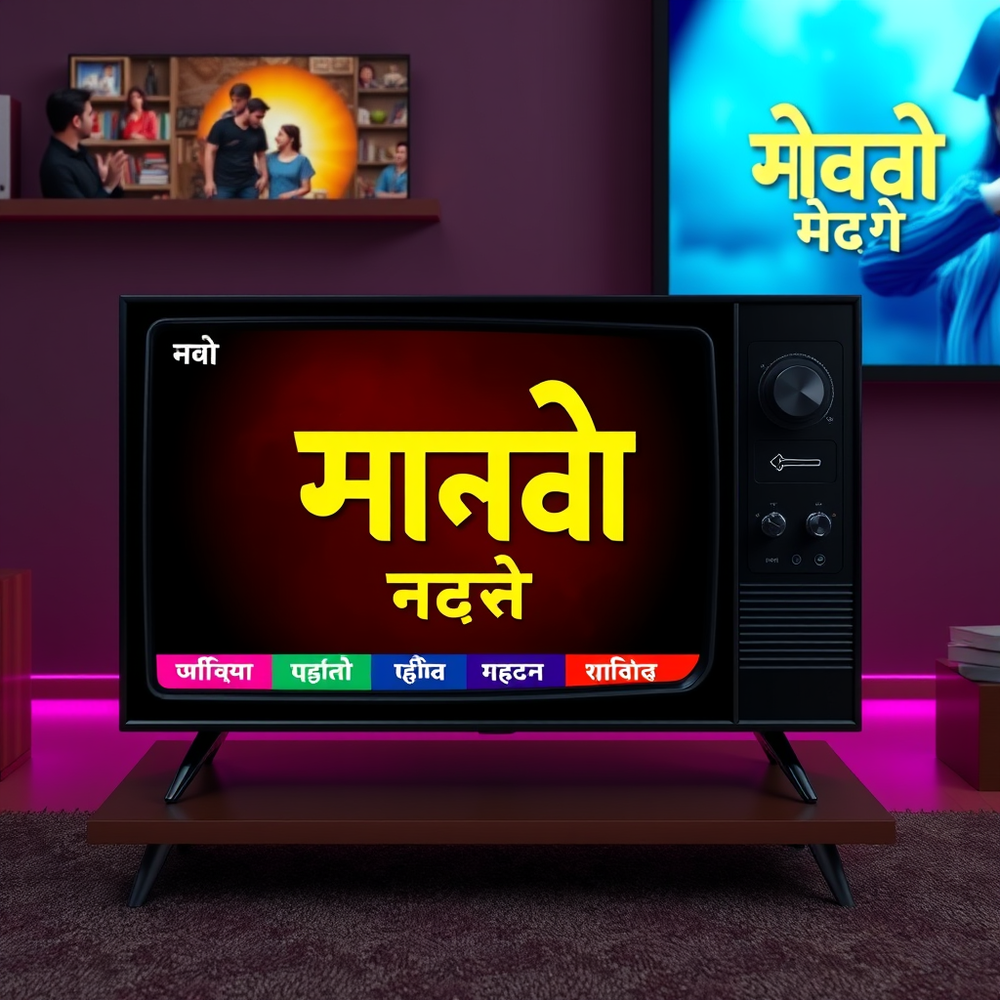 create hindi tv shows icons channels on  english website