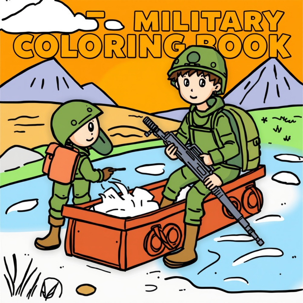 create military coloring book website