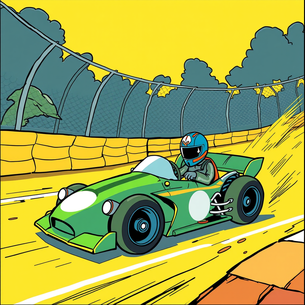 create racing comics studios website