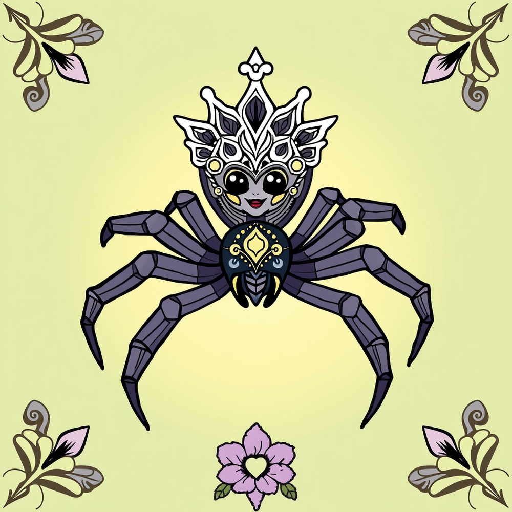 create spider queen coloring book website