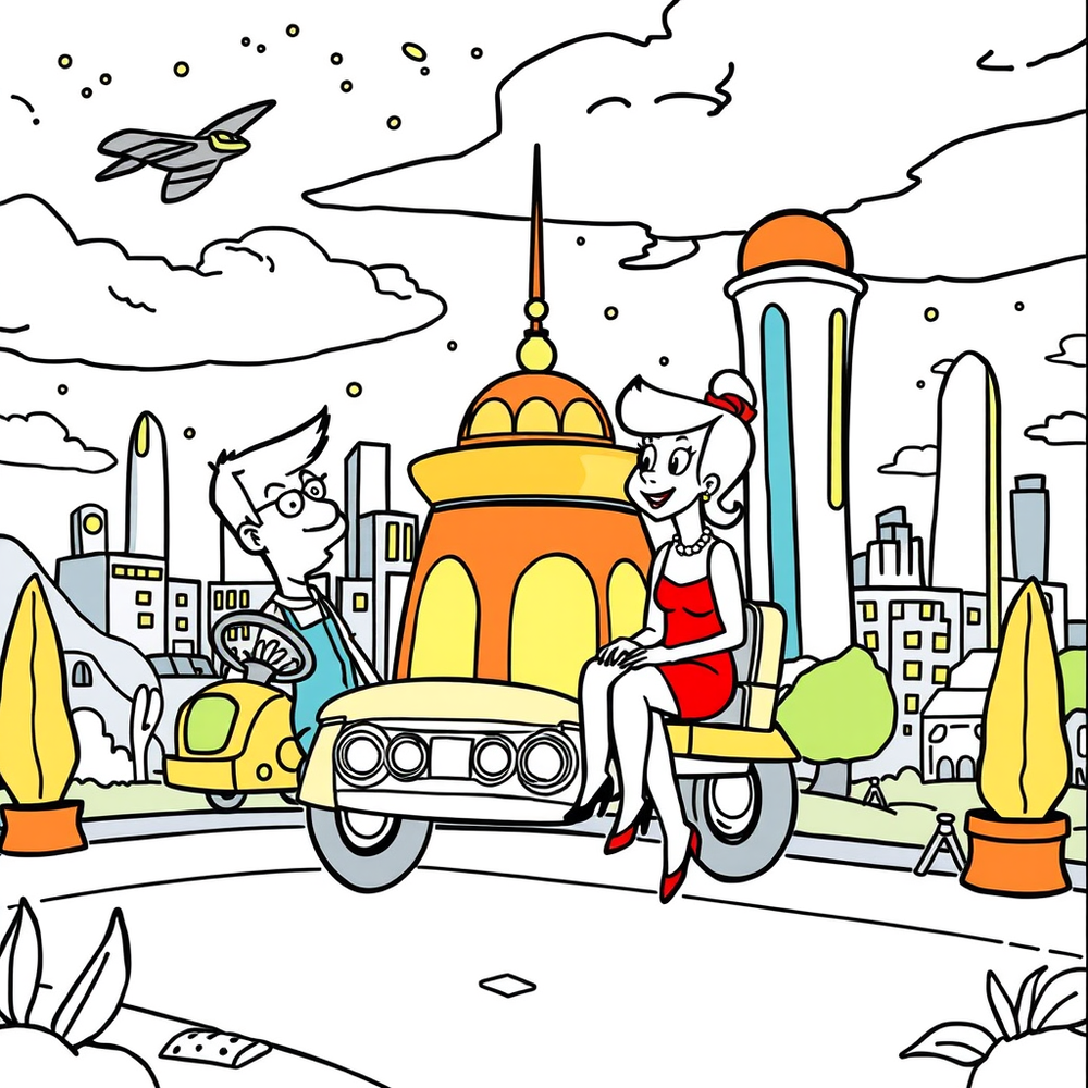 create the jetsons 1962 coloring book website