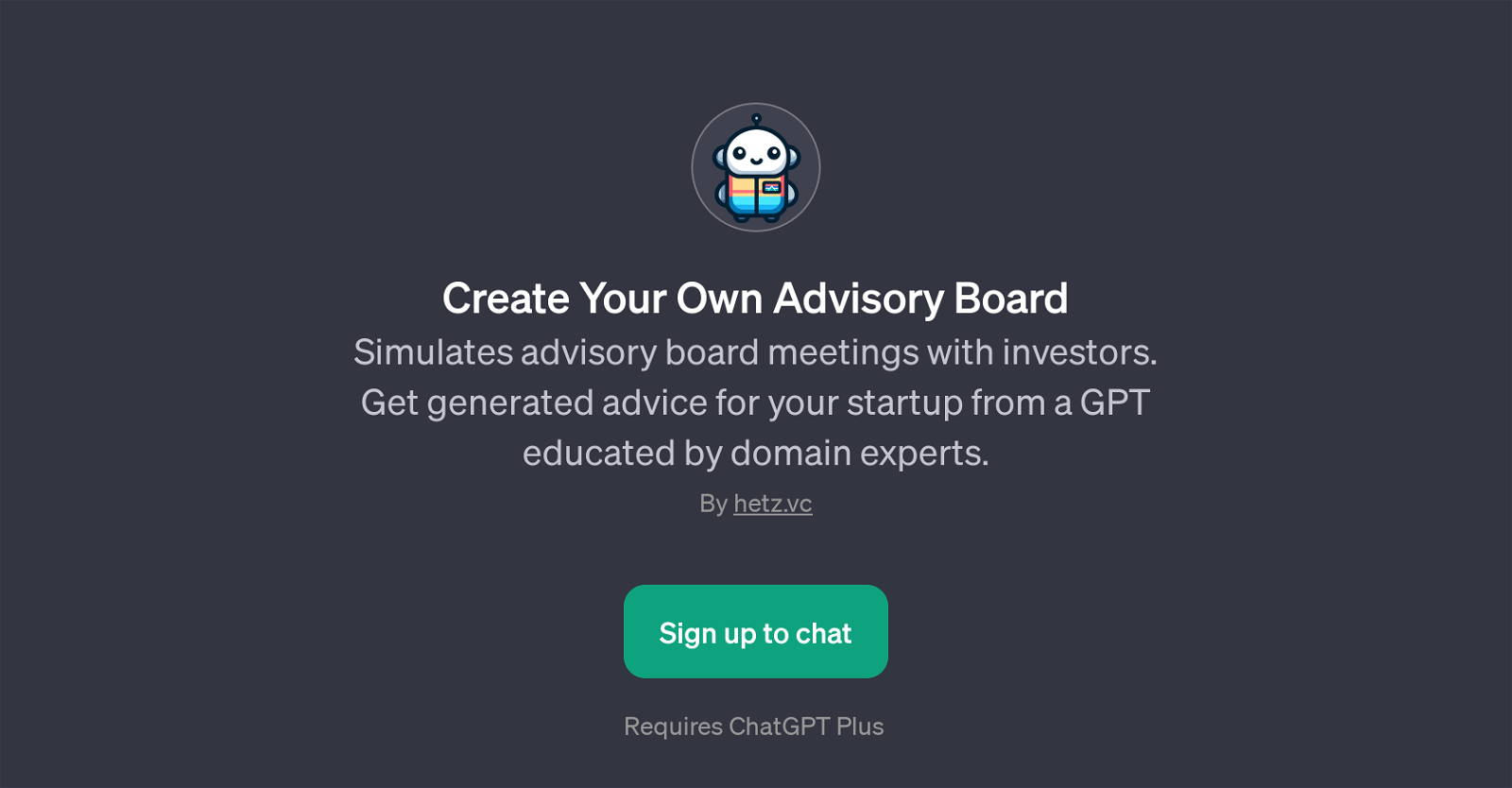 Create Your Own Advisory Board website