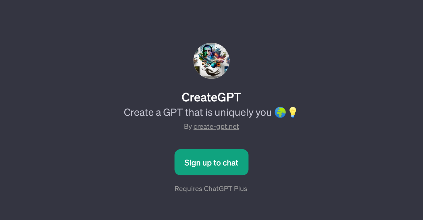 CreateGPT website