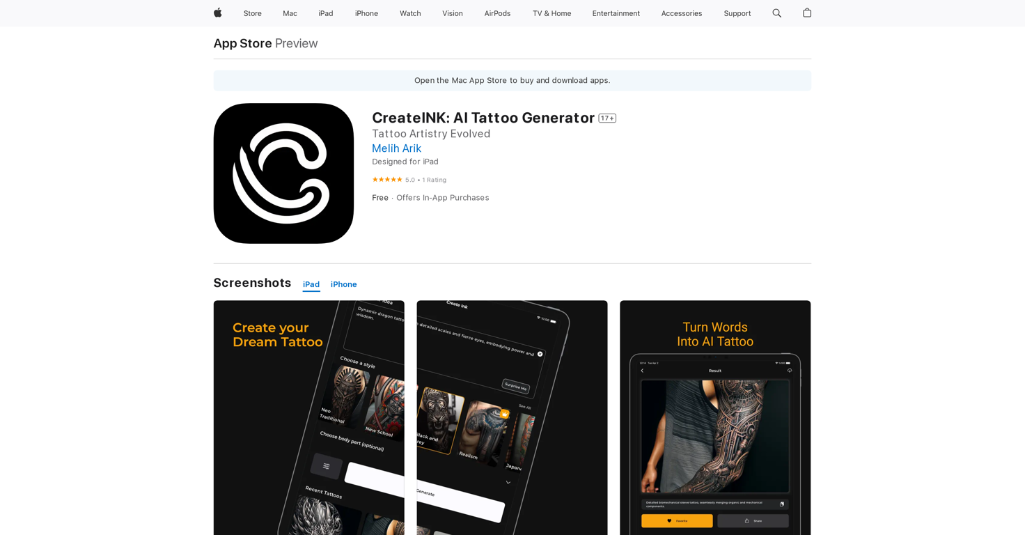 CreateINK website