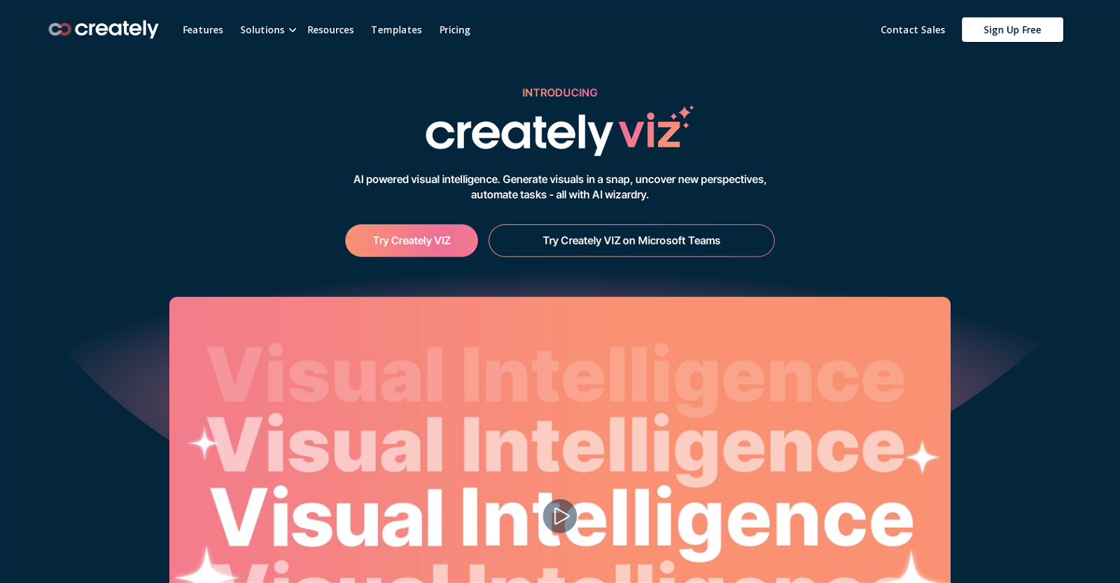 Creately VIZ website