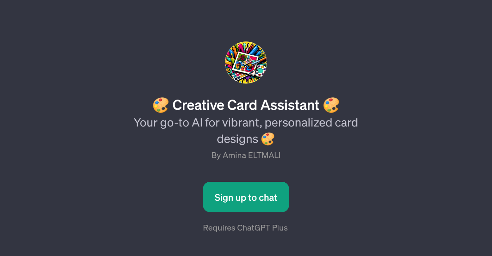 Creative Card Assistant website