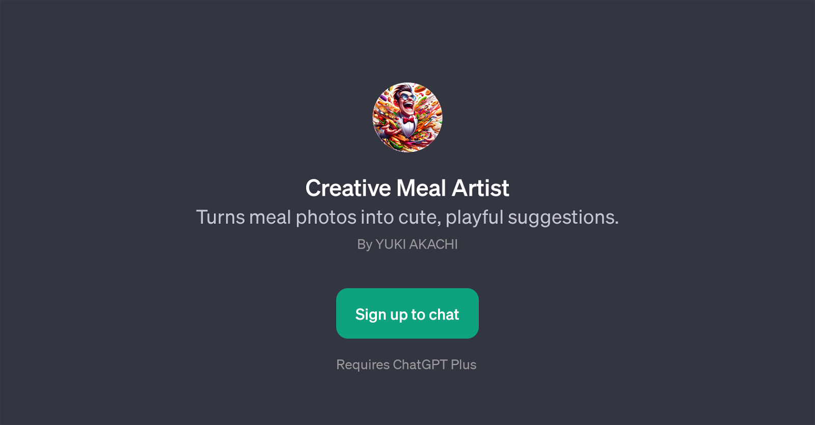 Creative Meal Artist website