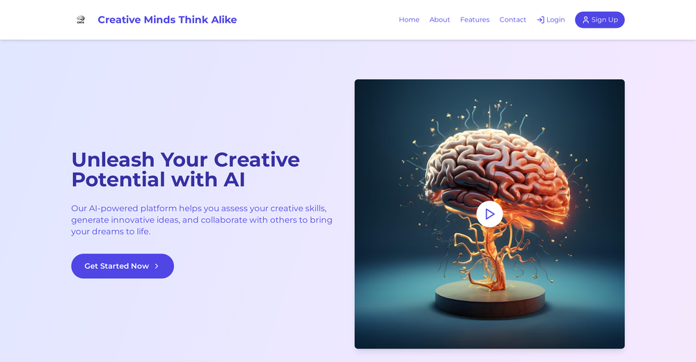 Creative Minds Think Alike website