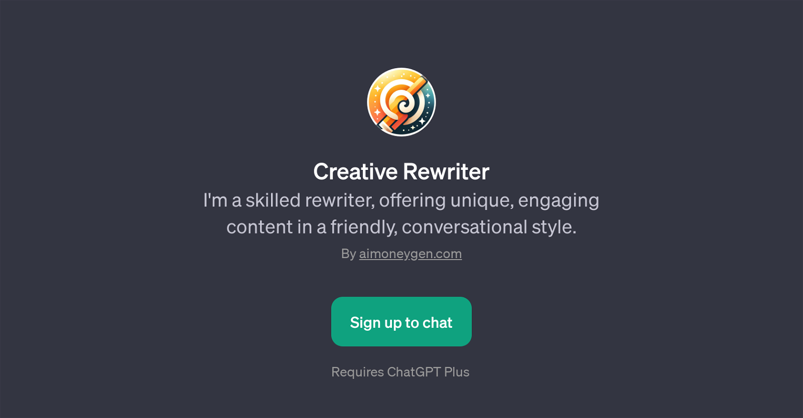 Creative Rewriter website