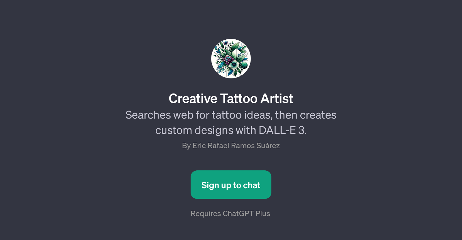 Creative Tattoo Artist website