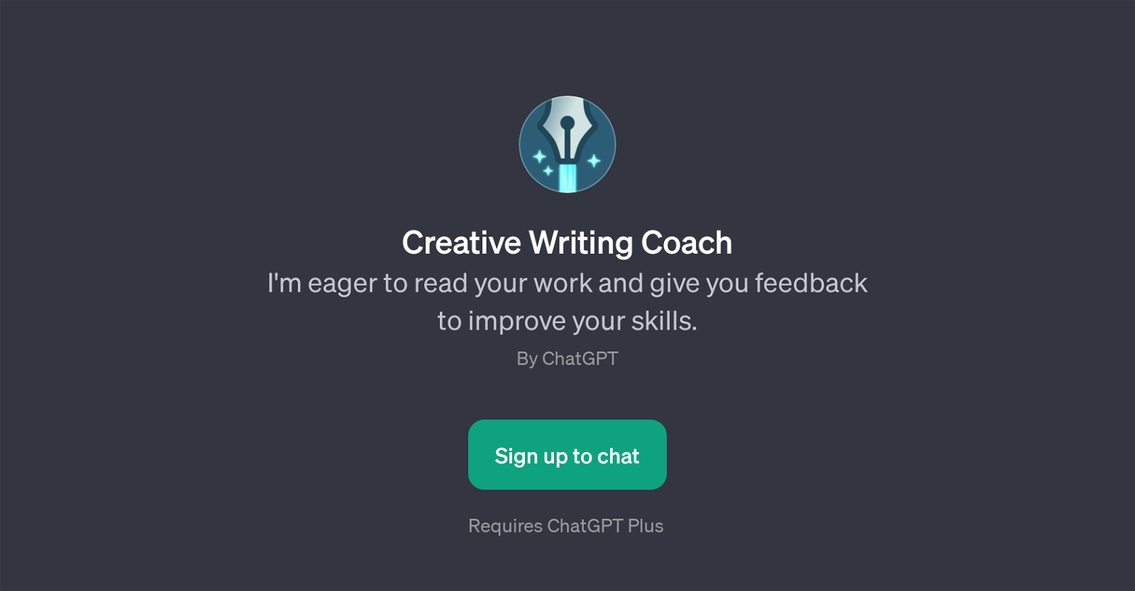 Creative Writing Coach website