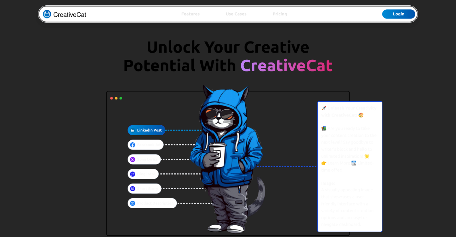 CreativeCat website