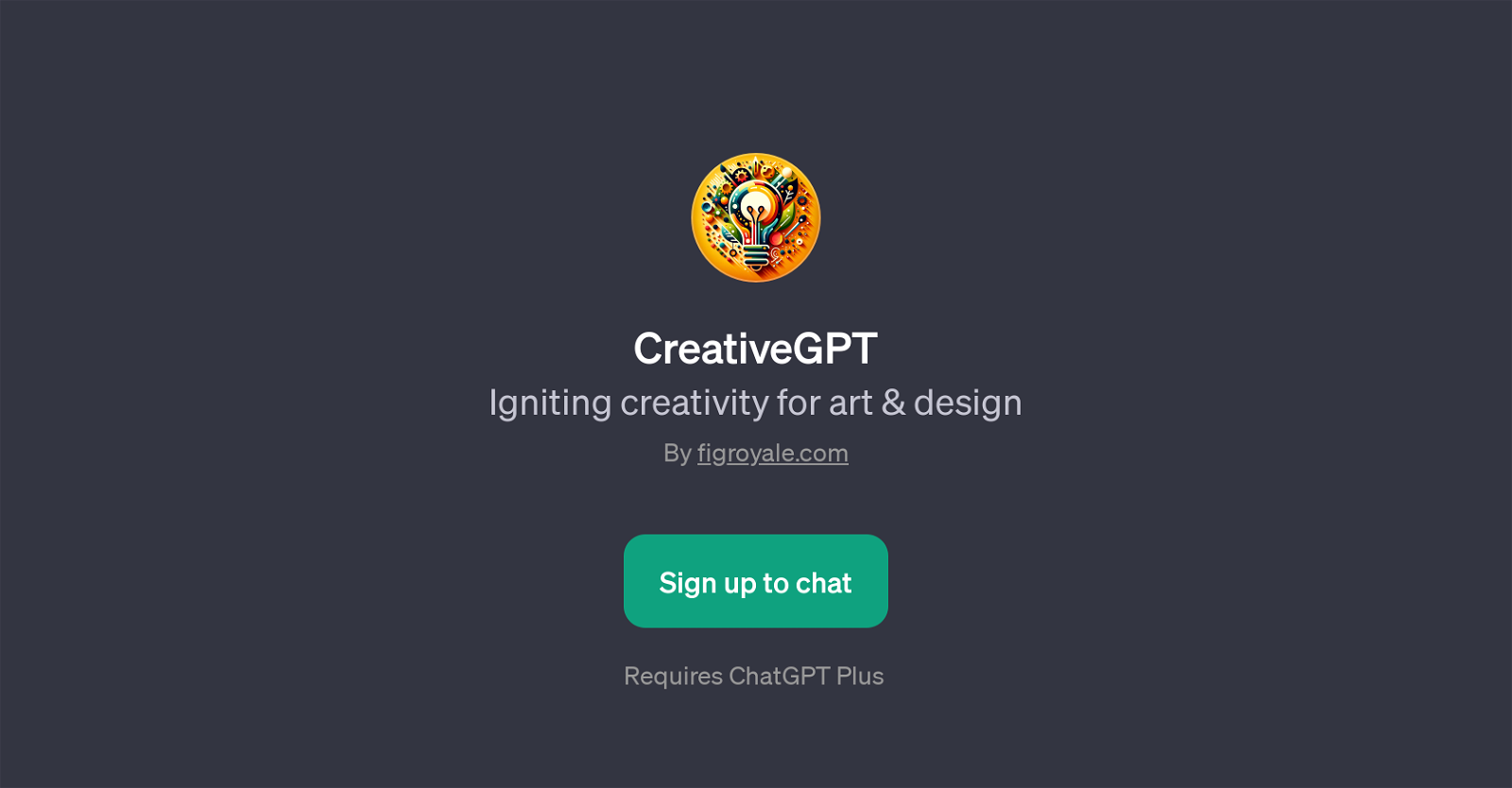 CreativeGPT website
