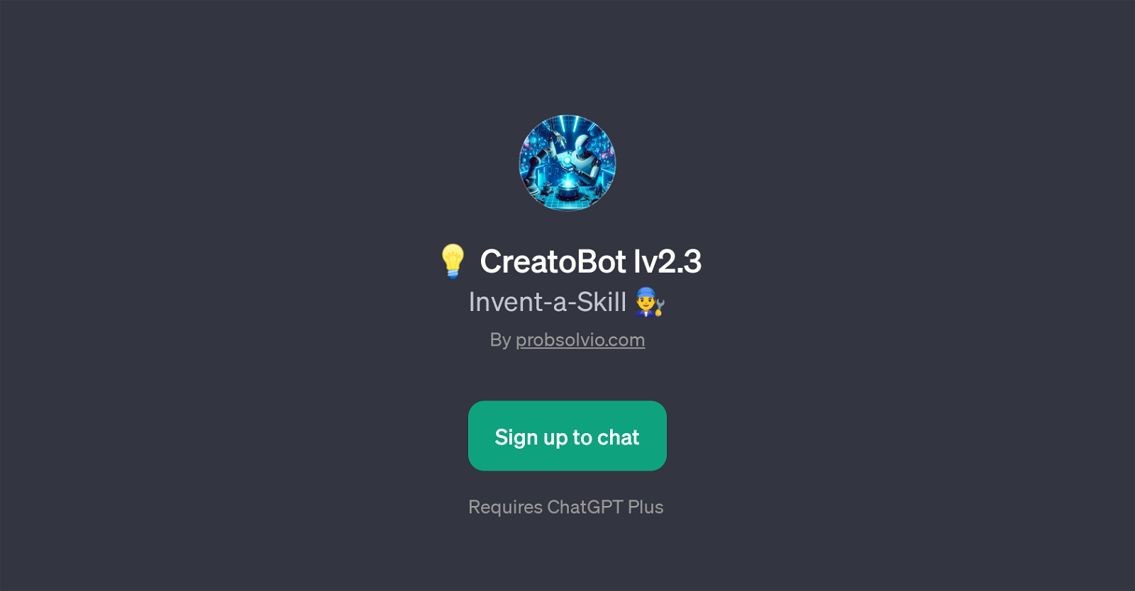 CreatoBot lv2.3 website