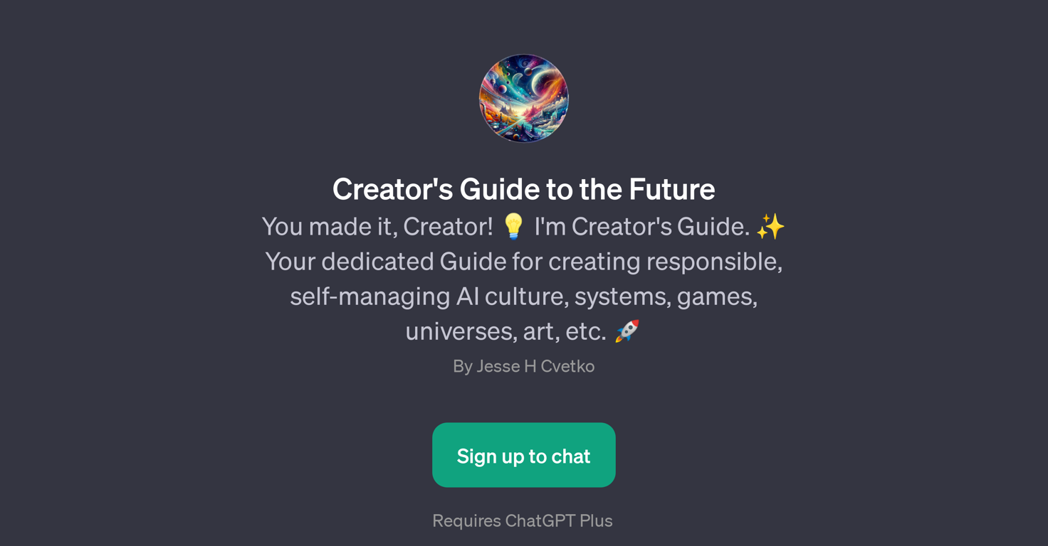 Creator's Guide to the Future website