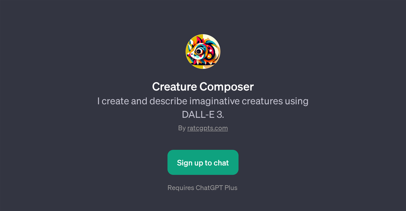 Creature Composer website