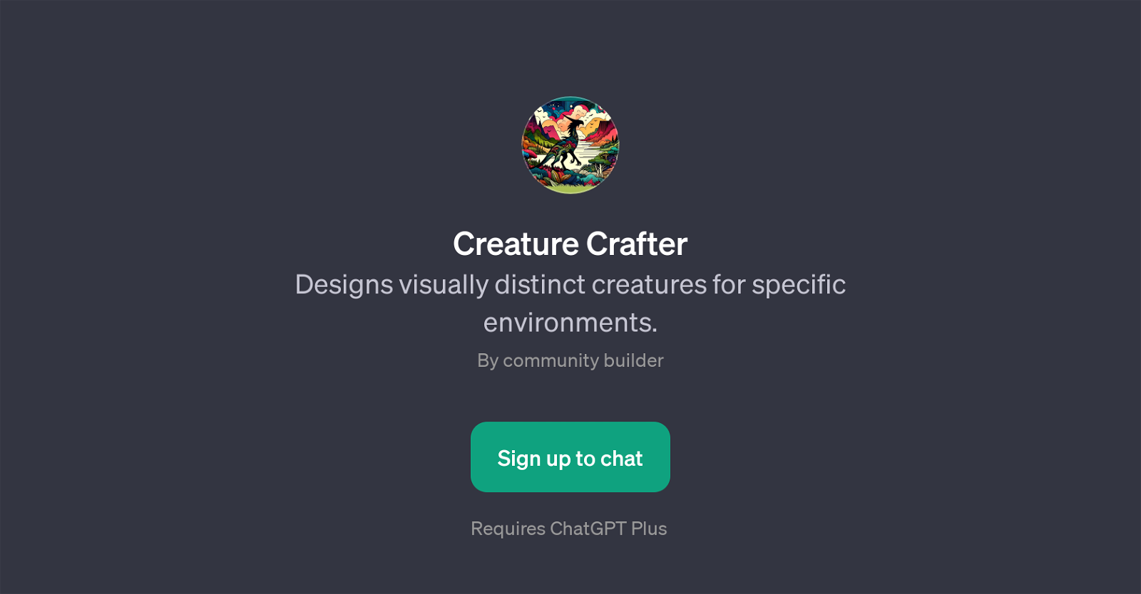 Creature Crafter website