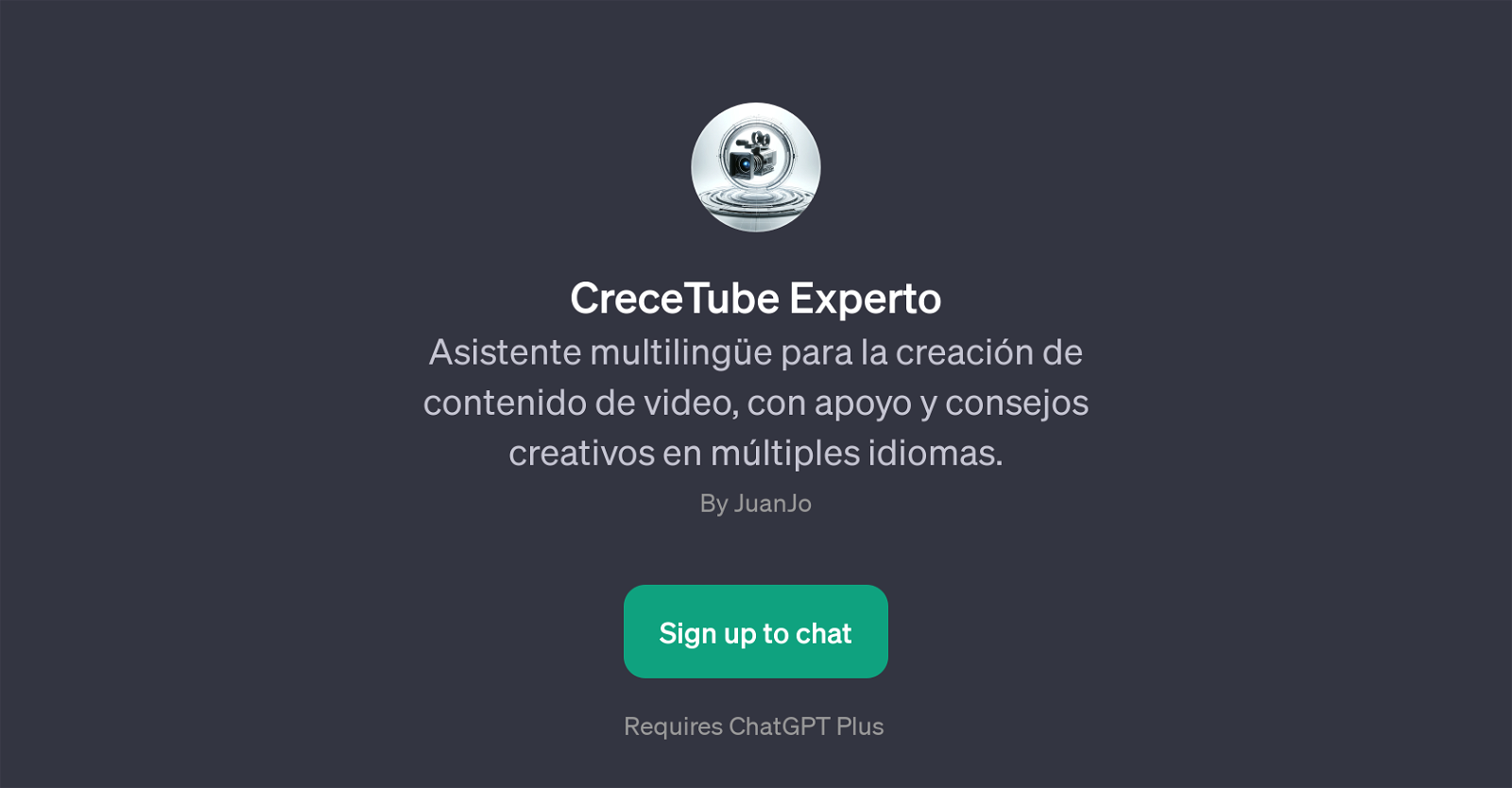 CreceTube Experto website
