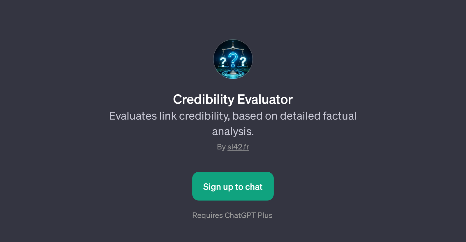 Credibility Evaluator website