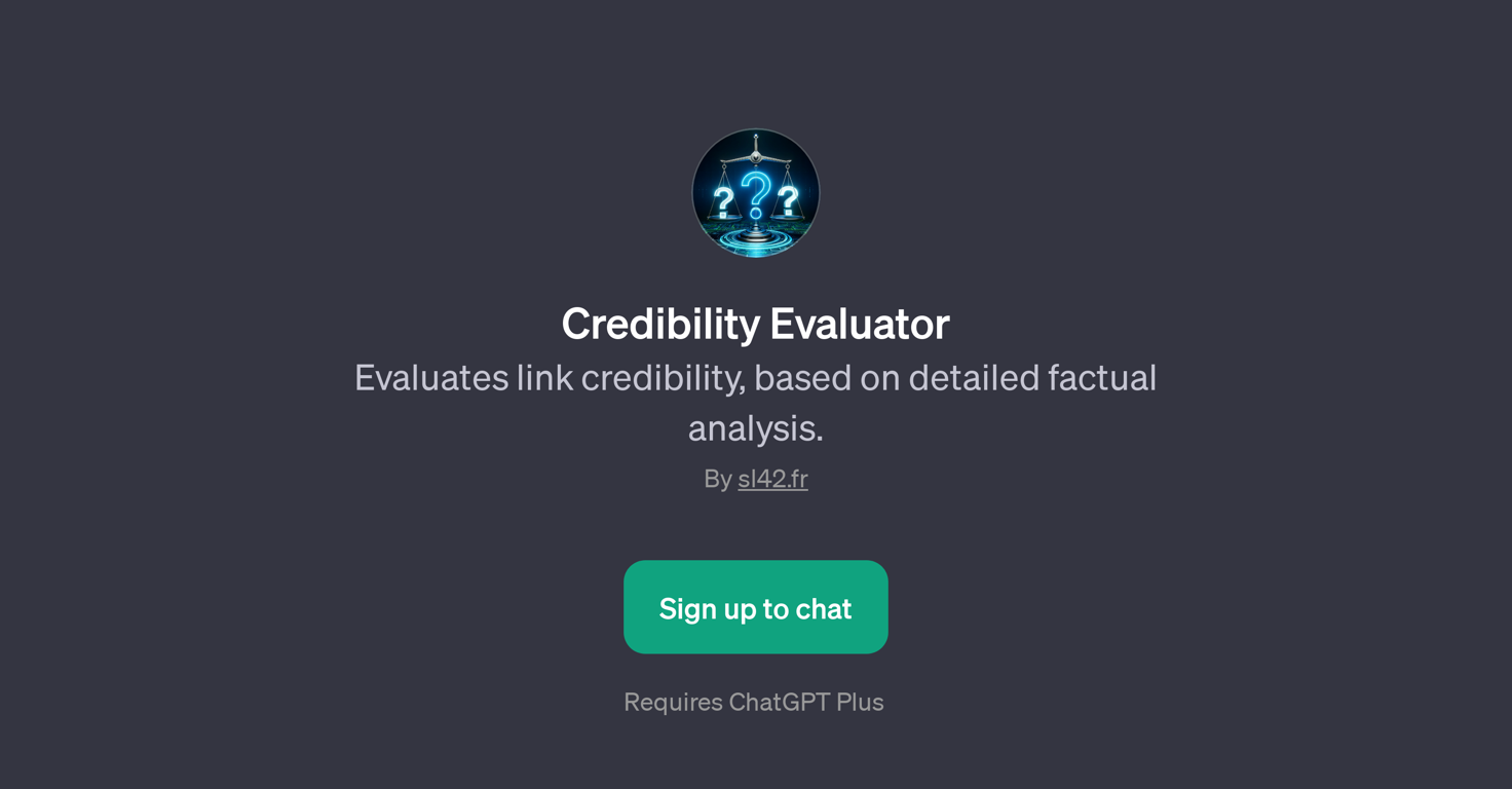 Credibility Evaluator website