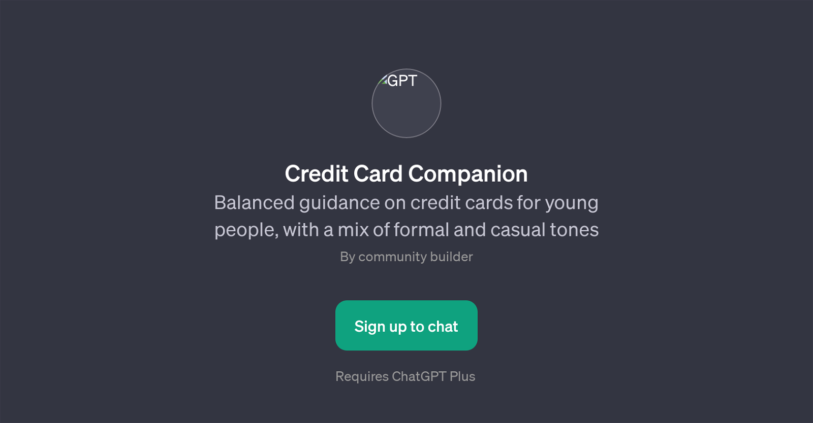 Credit Card Companion website