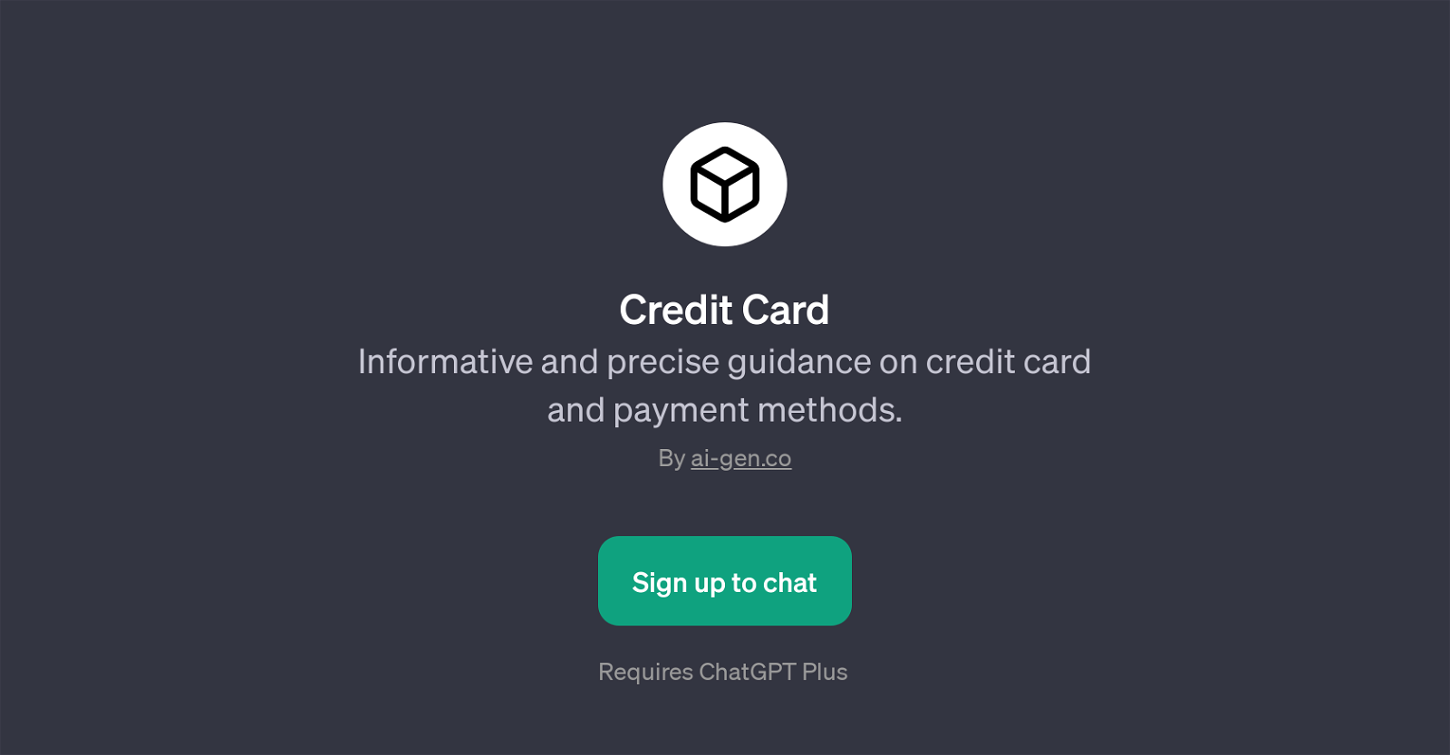 Credit Card website