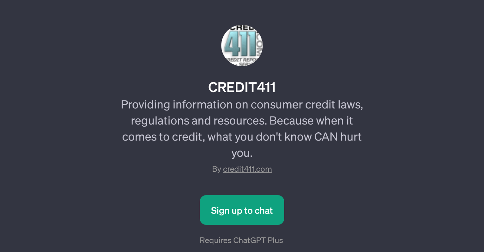 CREDIT411 website