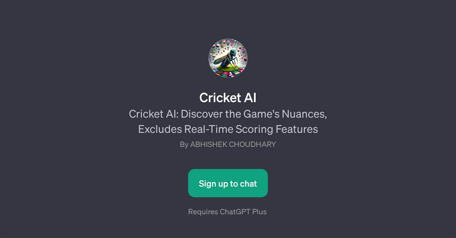 Cricket AI website