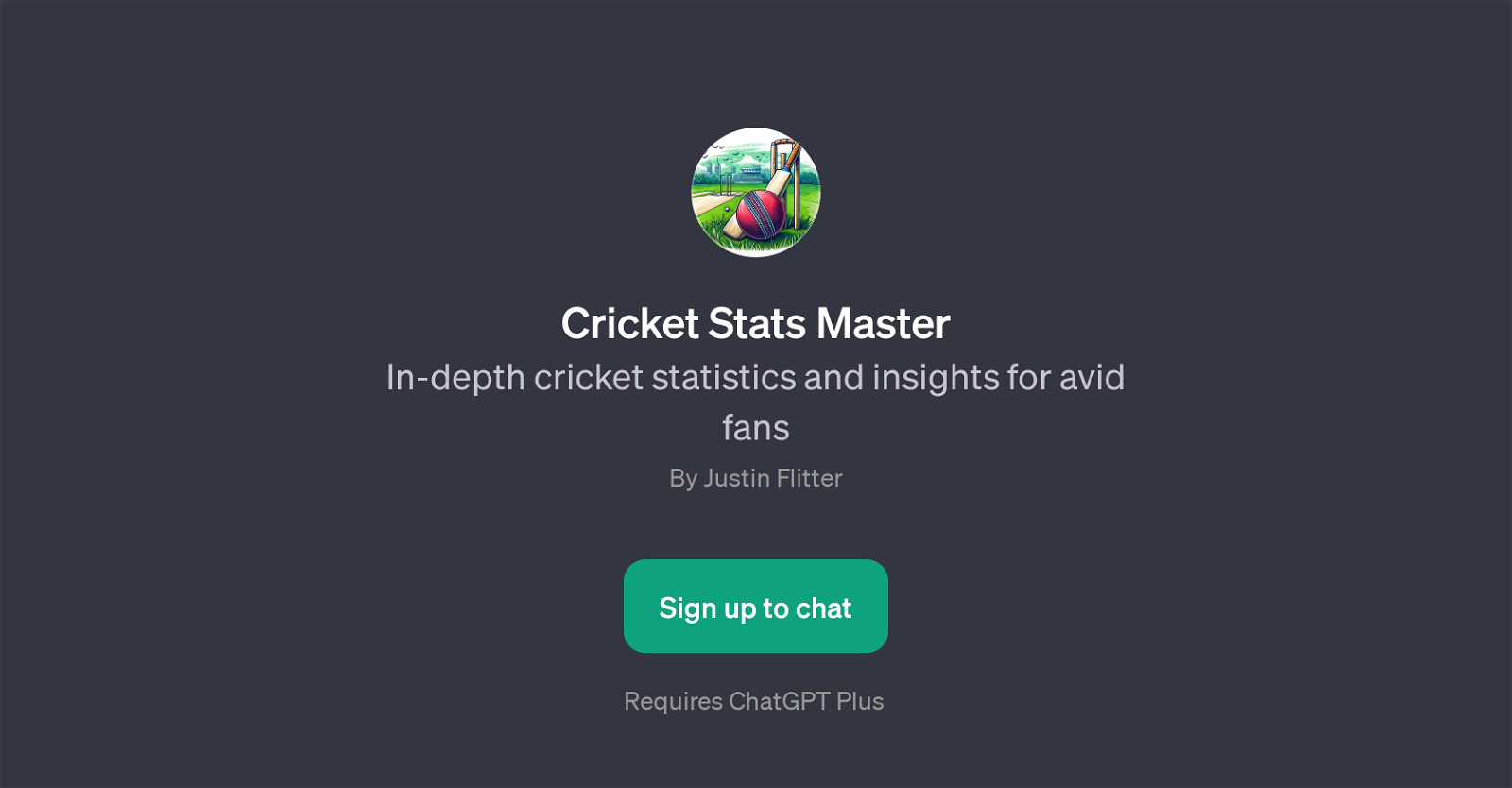Cricket Stats Master website