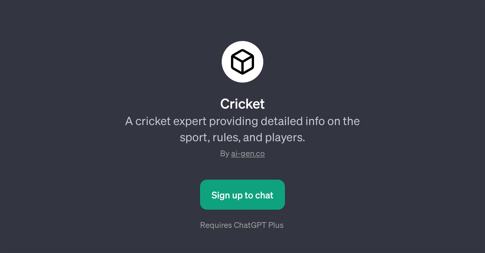 Cricket website