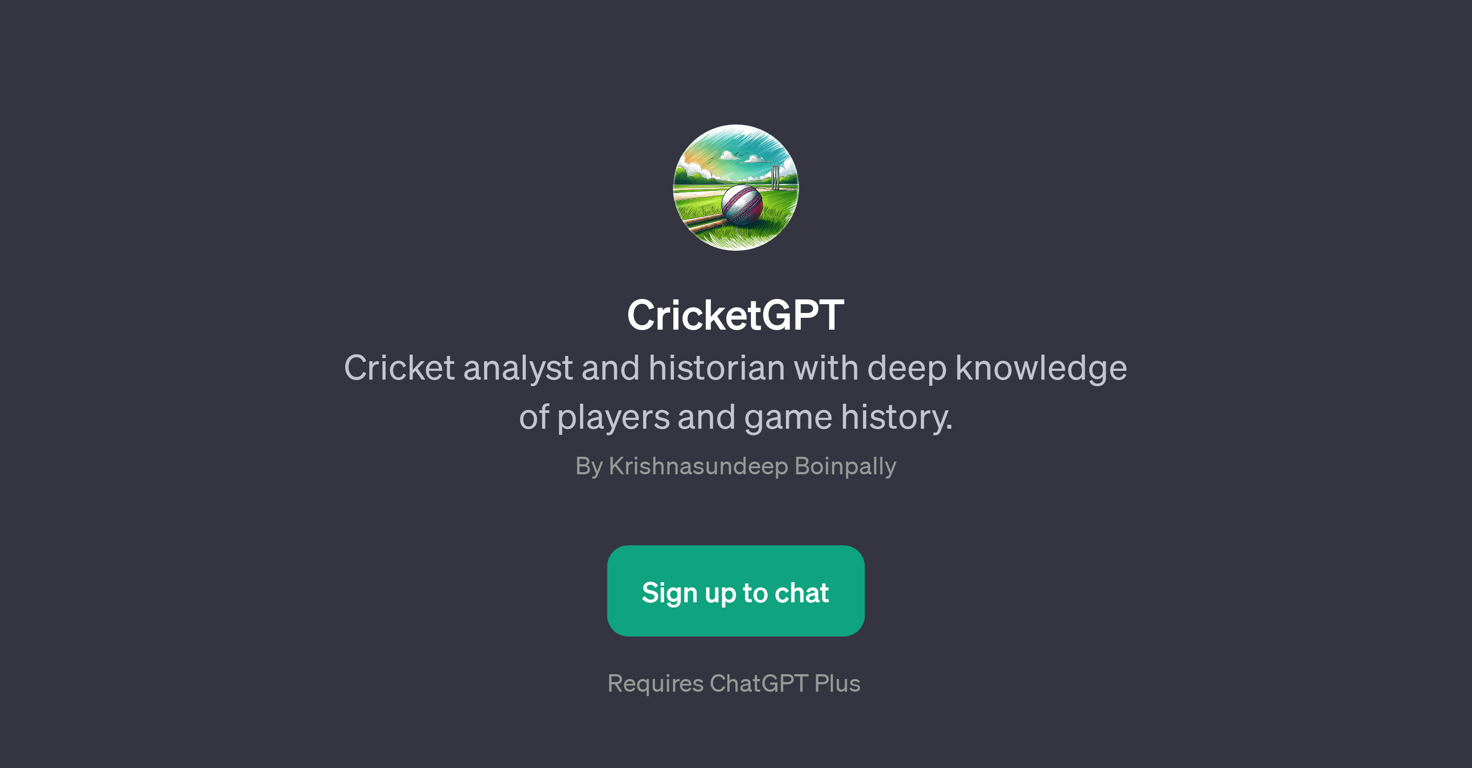 CricketGPT website
