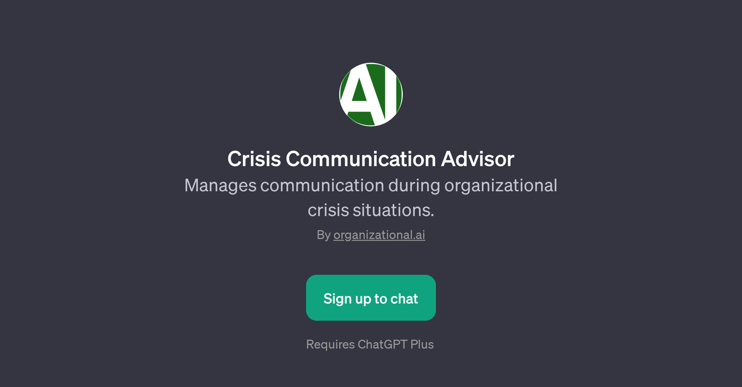 Crisis Communication Advisor website