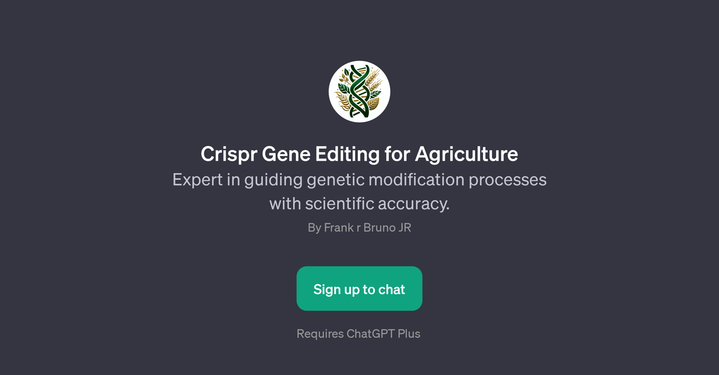 Crispr Gene Editing for Agriculture website