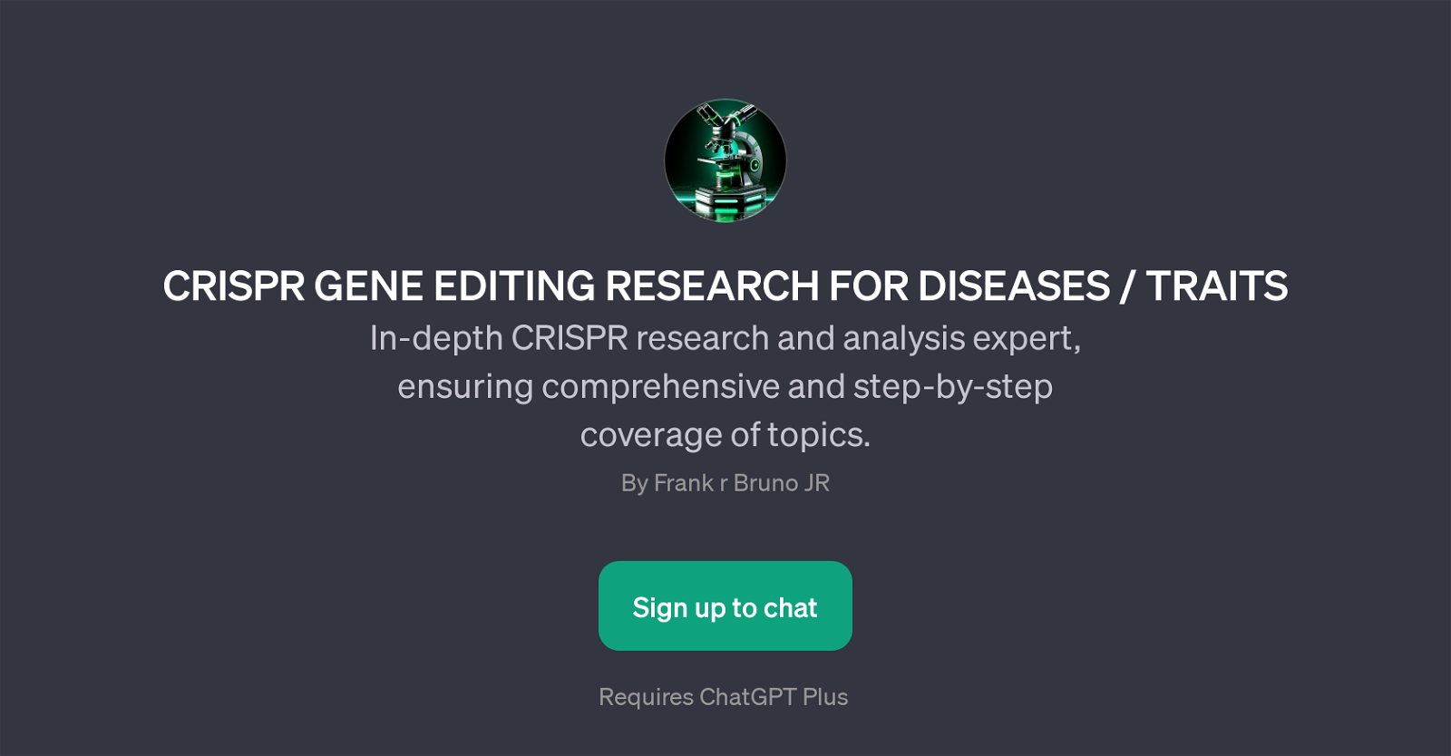 CRISPR Gene-Editing Research Assistant website