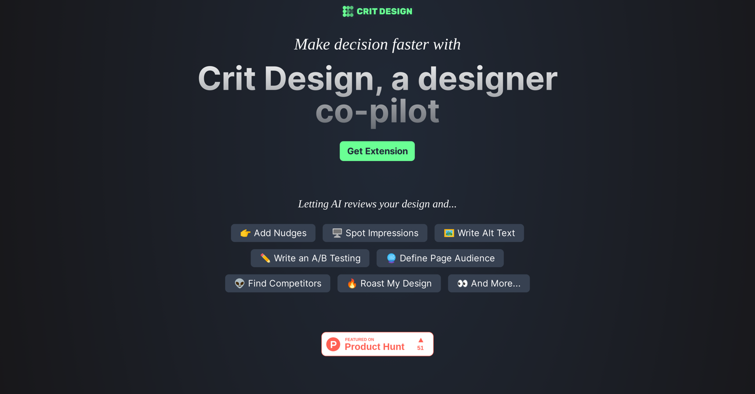Crit Design website