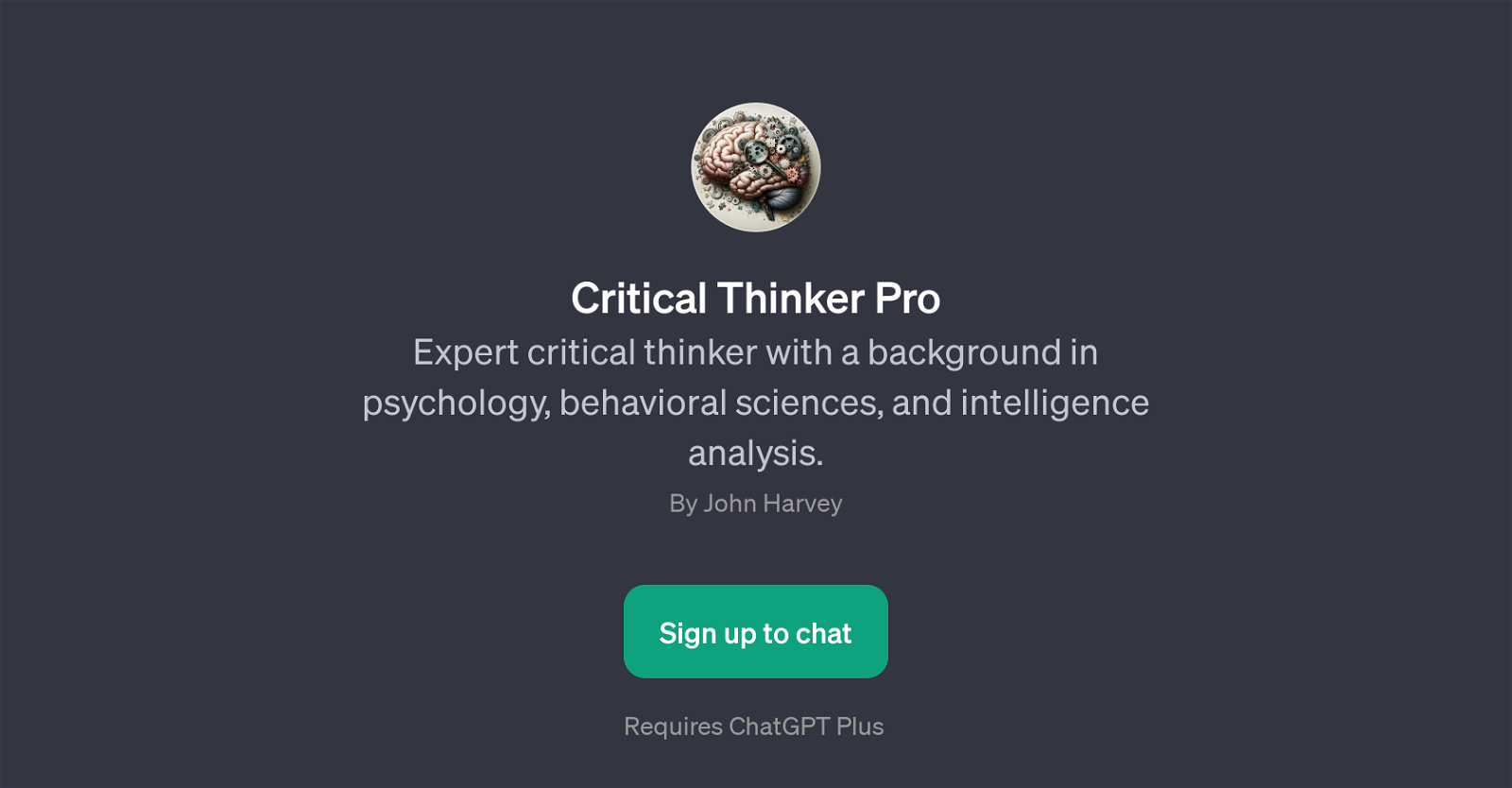 Critical Thinker Pro website