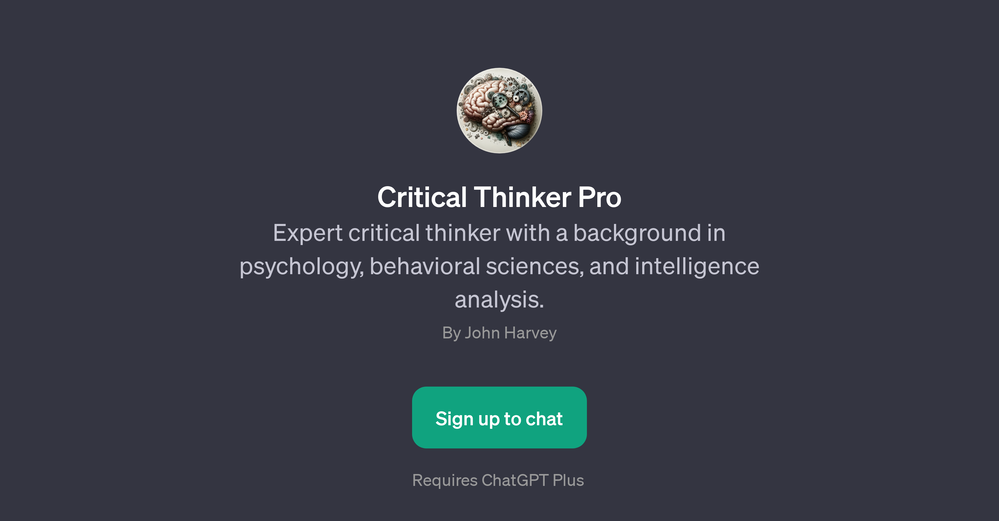 Critical Thinker Pro website