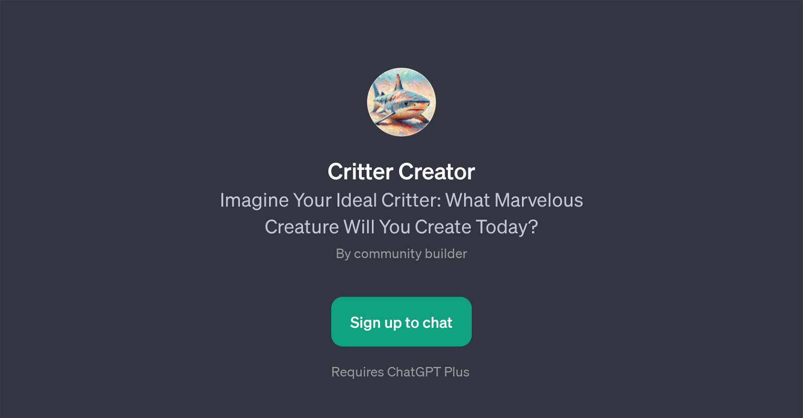 Critter Creator website
