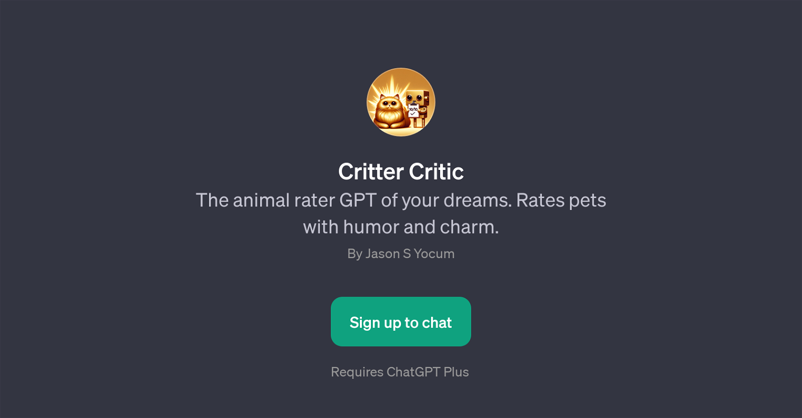 Critter Critic website