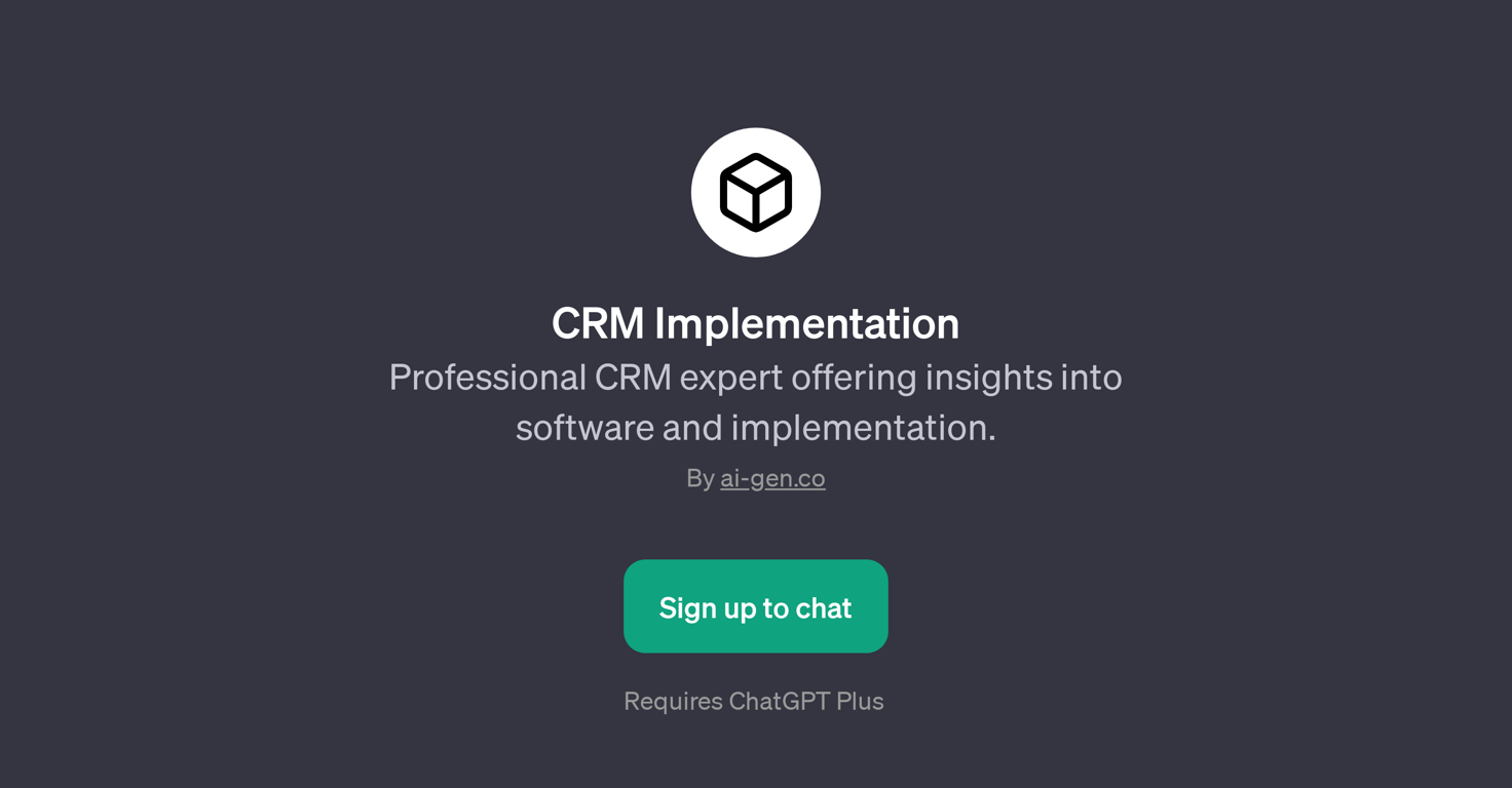 CRM Implementation website