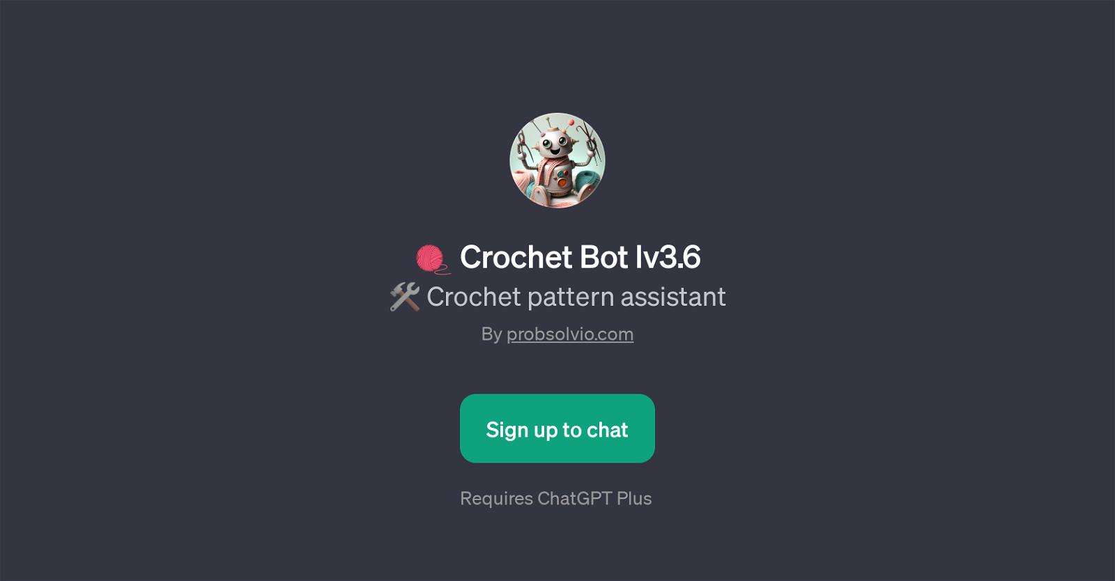 Crochet Bot lv3.6 website