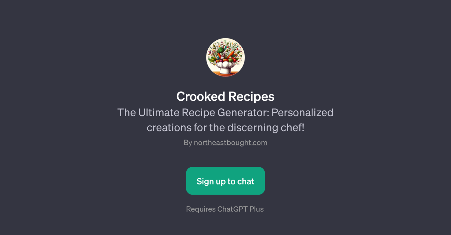 Crooked Recipes website