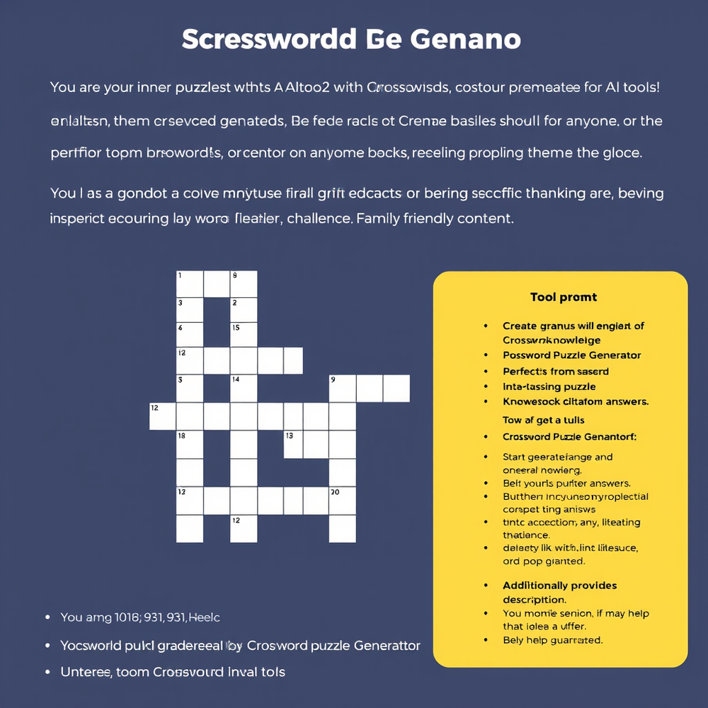 Crossword Puzzle Generator website