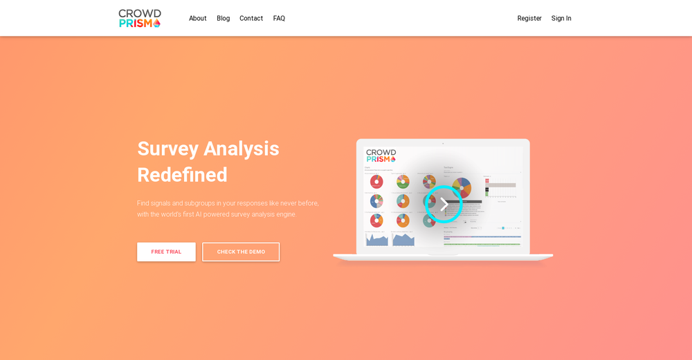 Crowd Prisma website