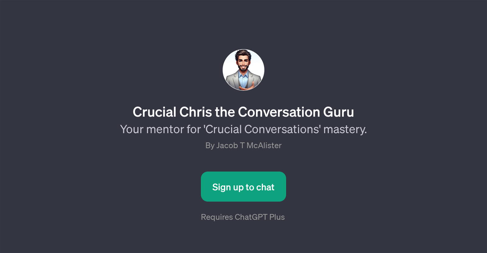 Crucial Chris the Conversation Guru website
