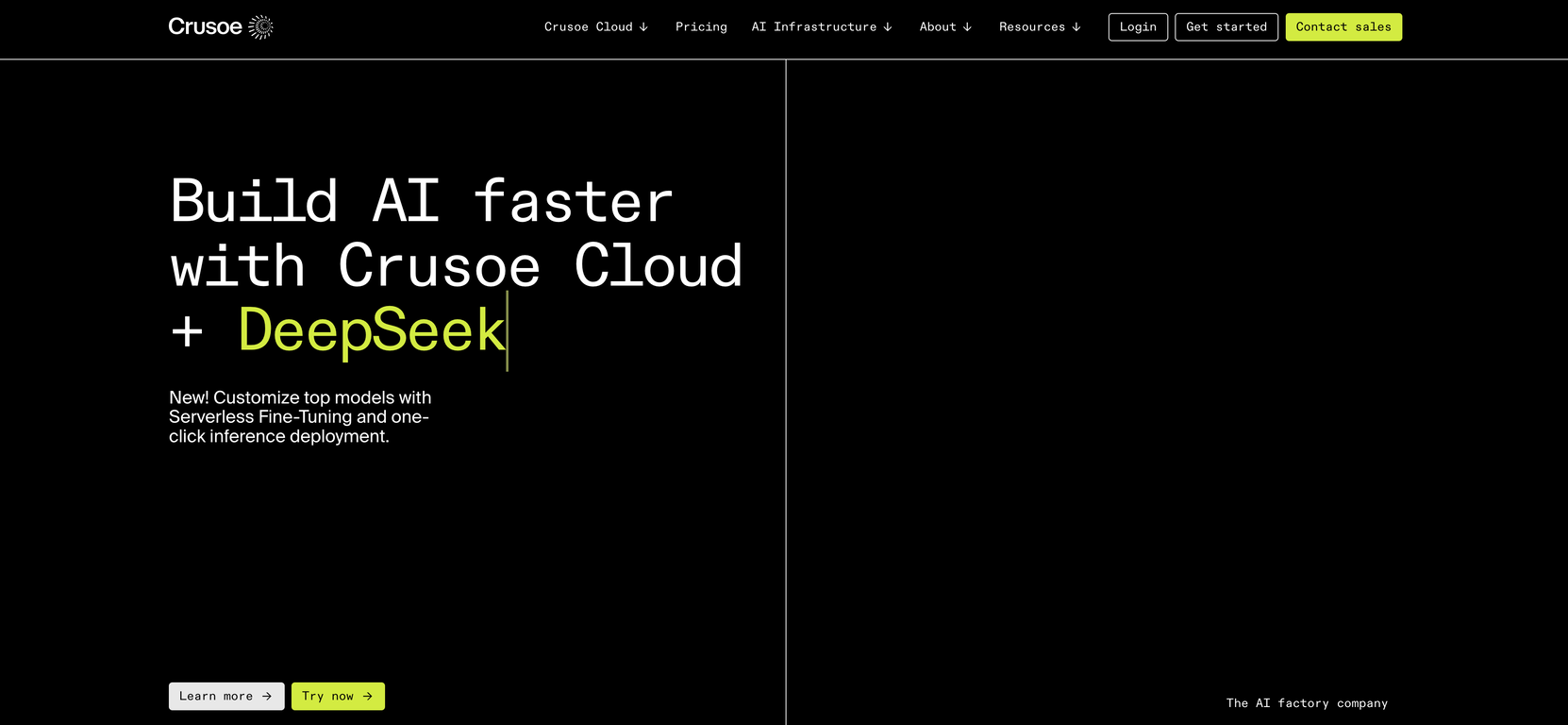 Crusoe website